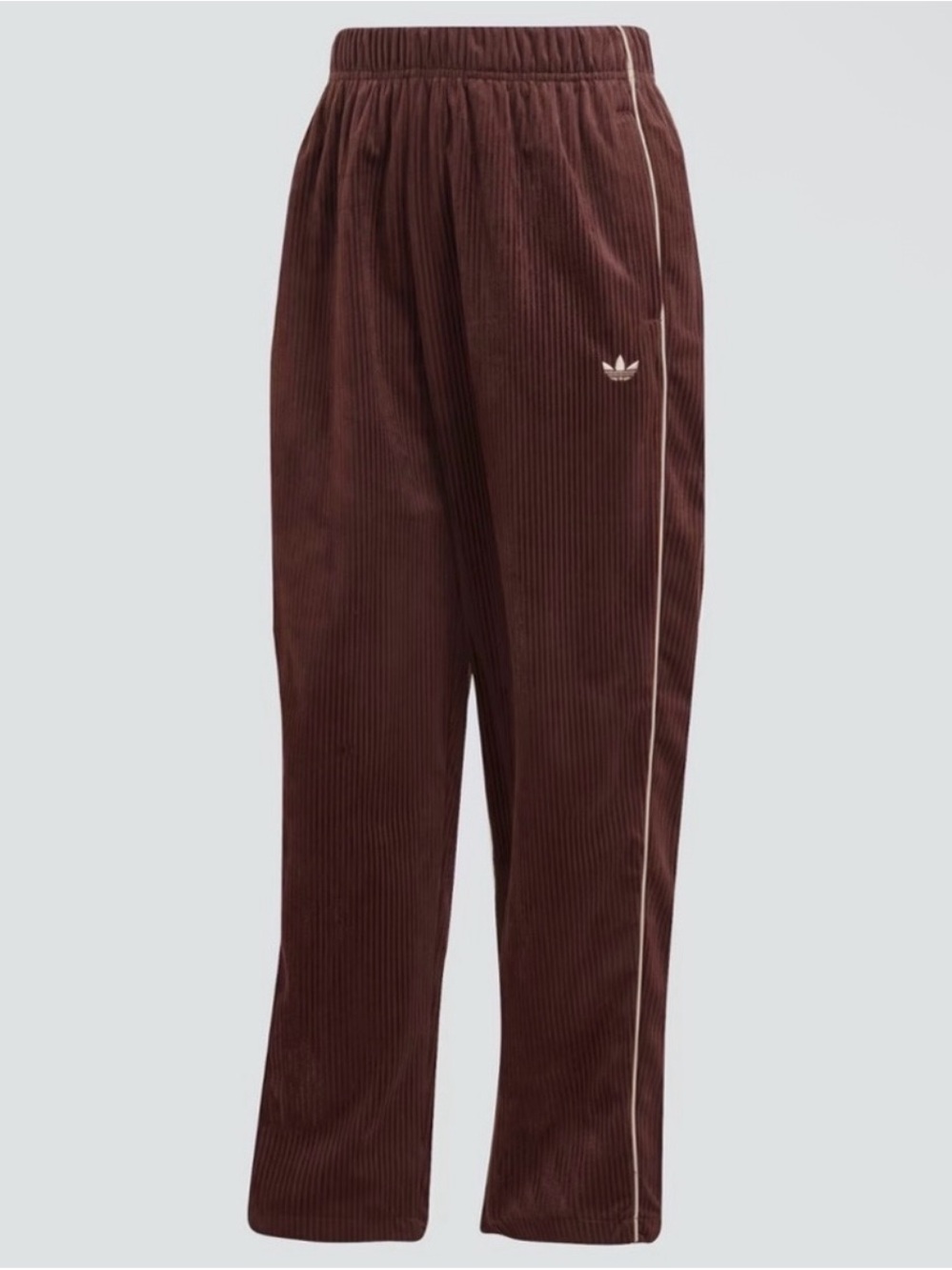 adidas Brown Corduroy Trefoil Pants sz S - Picture 2 of 8